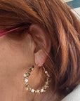 GAS BIJOUX - Boucles d'oreilles EURYDICE moyen modèle dorées à l'or fin- Nouvelles couleurs