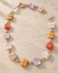 GAS BIJOUX - COLLIER RAINBOW SQUARE MULTICOLORE - NEW COLOR