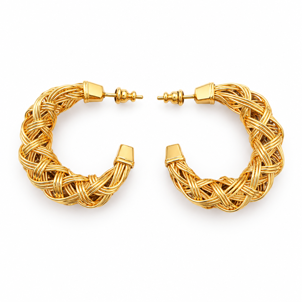 GAS BIJOUX - BOUCLES D'OREILLES CRÉOLES FILEO DORÉES PETIT MODELE
