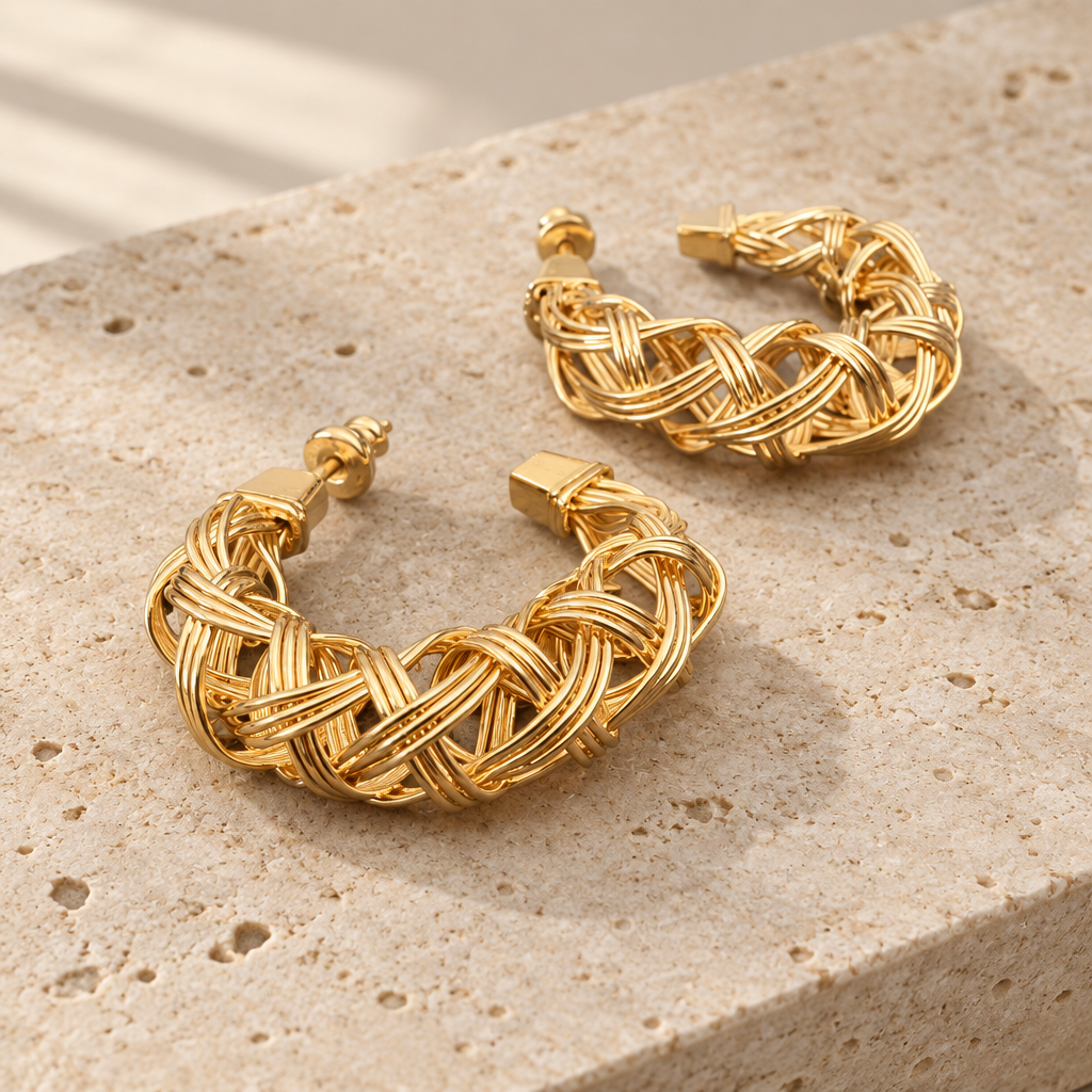 GAS BIJOUX - BOUCLES D'OREILLES CRÉOLES FILEO DORÉES PETIT MODELE