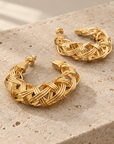 GAS BIJOUX - BOUCLES D'OREILLES CRÉOLES FILEO DORÉES PETIT MODELE
