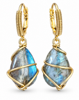 GAS BIJOUX - BOUCLES D'OREILLES TAO RAINBOW - LABRADORITE