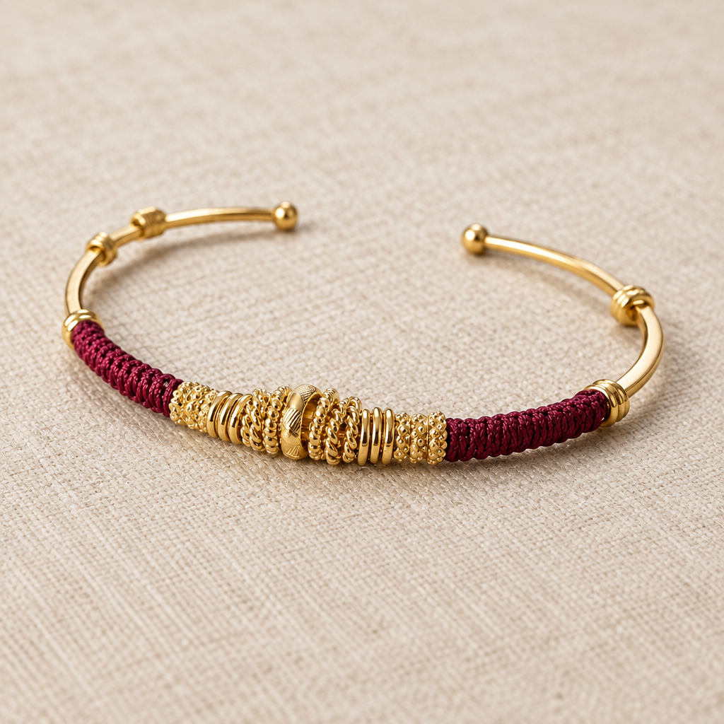 GAS BIJOUX - BRACELET ZIZANIE DORÉ - BORDEAUX