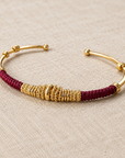 GAS BIJOUX - BRACELET ZIZANIE DORÉ - BORDEAUX