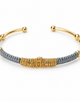 GAS BIJOUX - BRACELET ZIZANIE DORÉ - GRIS