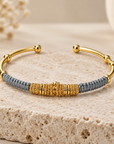 GAS BIJOUX - BRACELET ZIZANIE DORÉ - GRIS