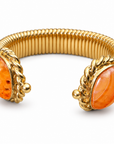 GAS BIJOUX - BRACELET AMARANTE DOUBLE DORÉ - CORNALINE