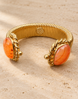 GAS BIJOUX - BRACELET AMARANTE DOUBLE DORÉ - CORNALINE
