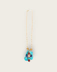 GAS BIJOUX - Collier BELLAVITA - Pierre de turquoise avec croix CRUZITA - Pièce unique