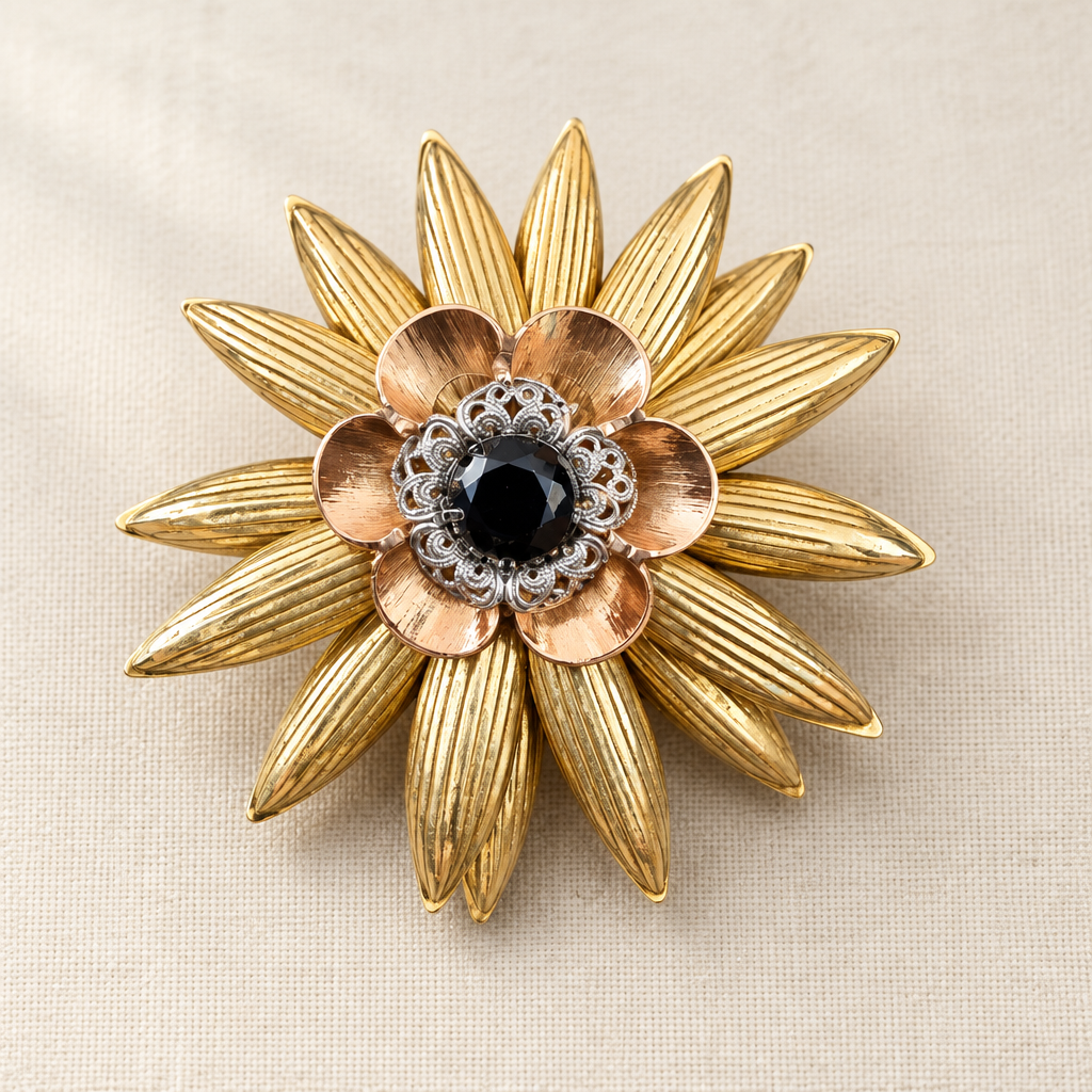 GAS BIJOUX - BROCHE RADIANCE GRAND MODÈLE - RARE