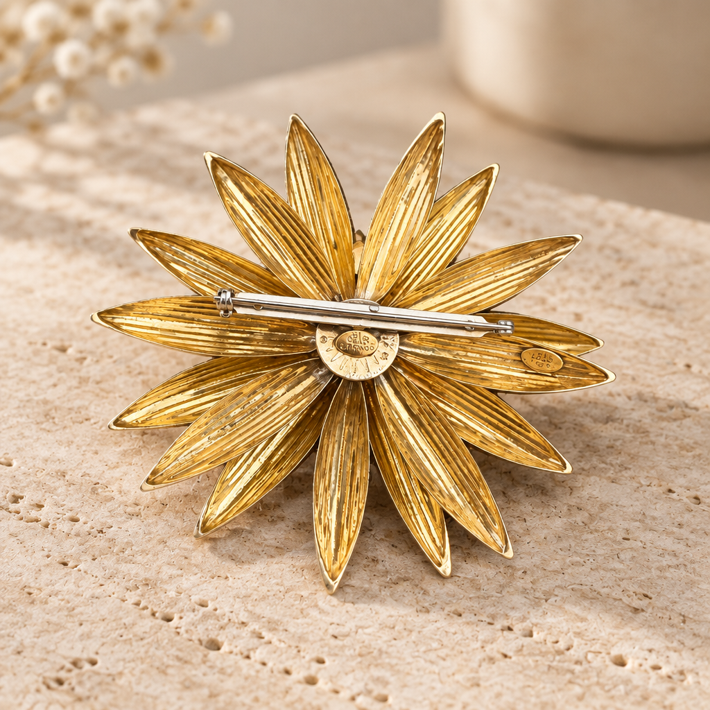 GAS BIJOUX - BROCHE RADIANCE GRAND MODÈLE - RARE