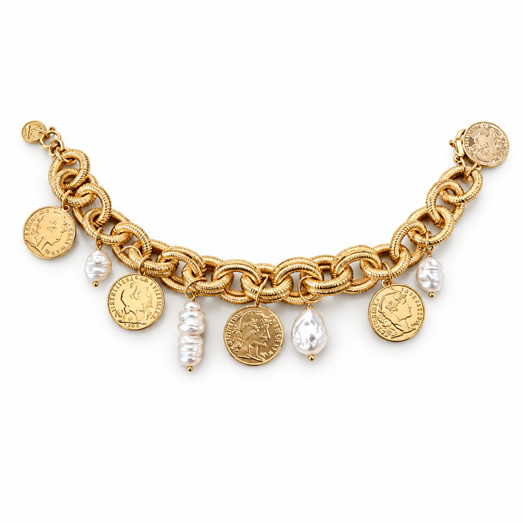 BIJOUX JORGINA - BRACELET MAILLES AVEC CHARMS