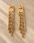 JORGINA - BOUCLES D'OREILLES TIGES DROITES CRISTAUX BLANCS