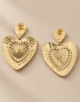 JORGINA - BOUCLES D'OREILLES COEUR DORÉE