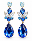 JORGINA - BOUCLES D'OREILLES CRISTAUX - 5 COULEURS