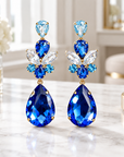 JORGINA - BOUCLES D'OREILLES CRISTAUX - 5 COULEURS