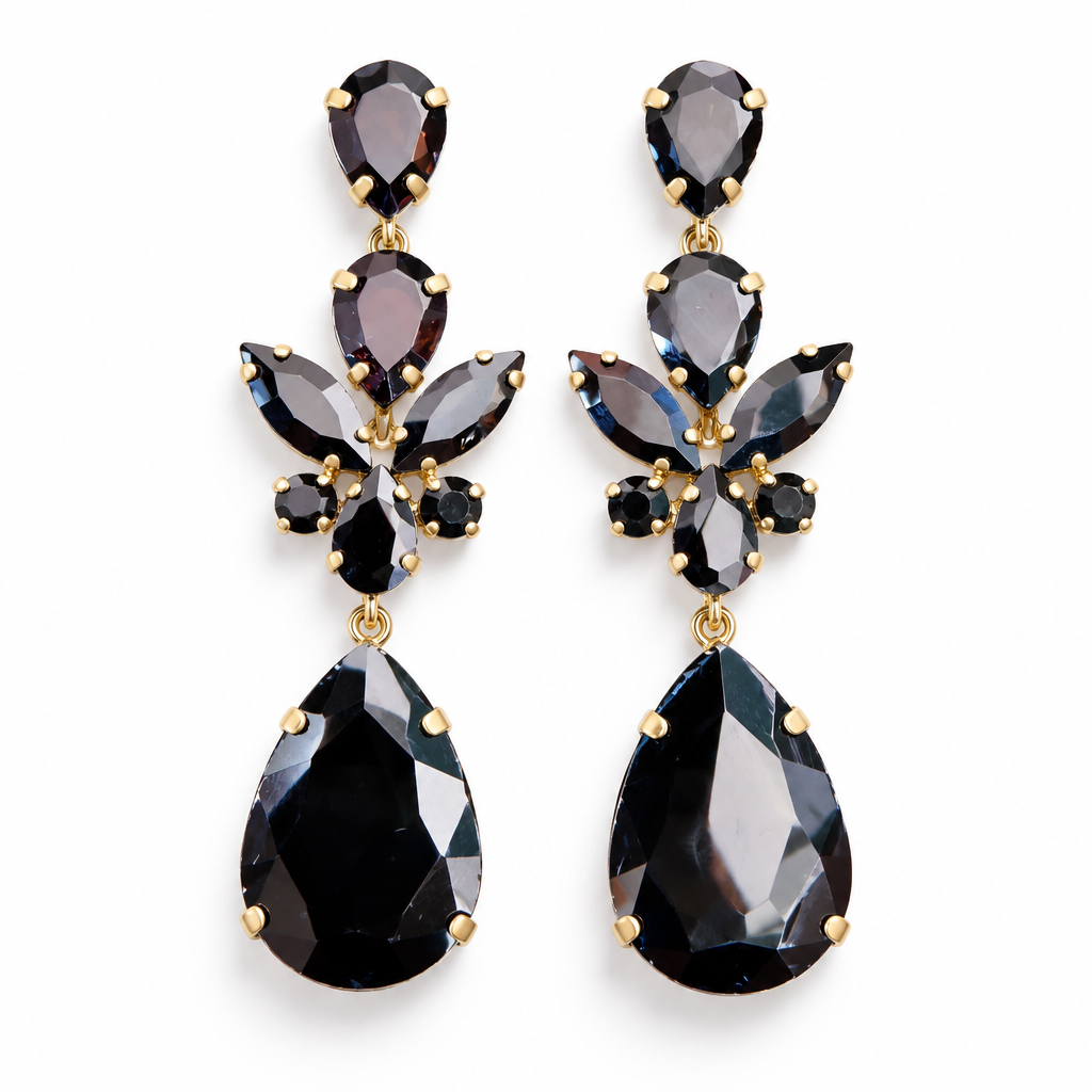 JORGINA - BOUCLES D'OREILLES CRISTAUX - 5 COULEURS
