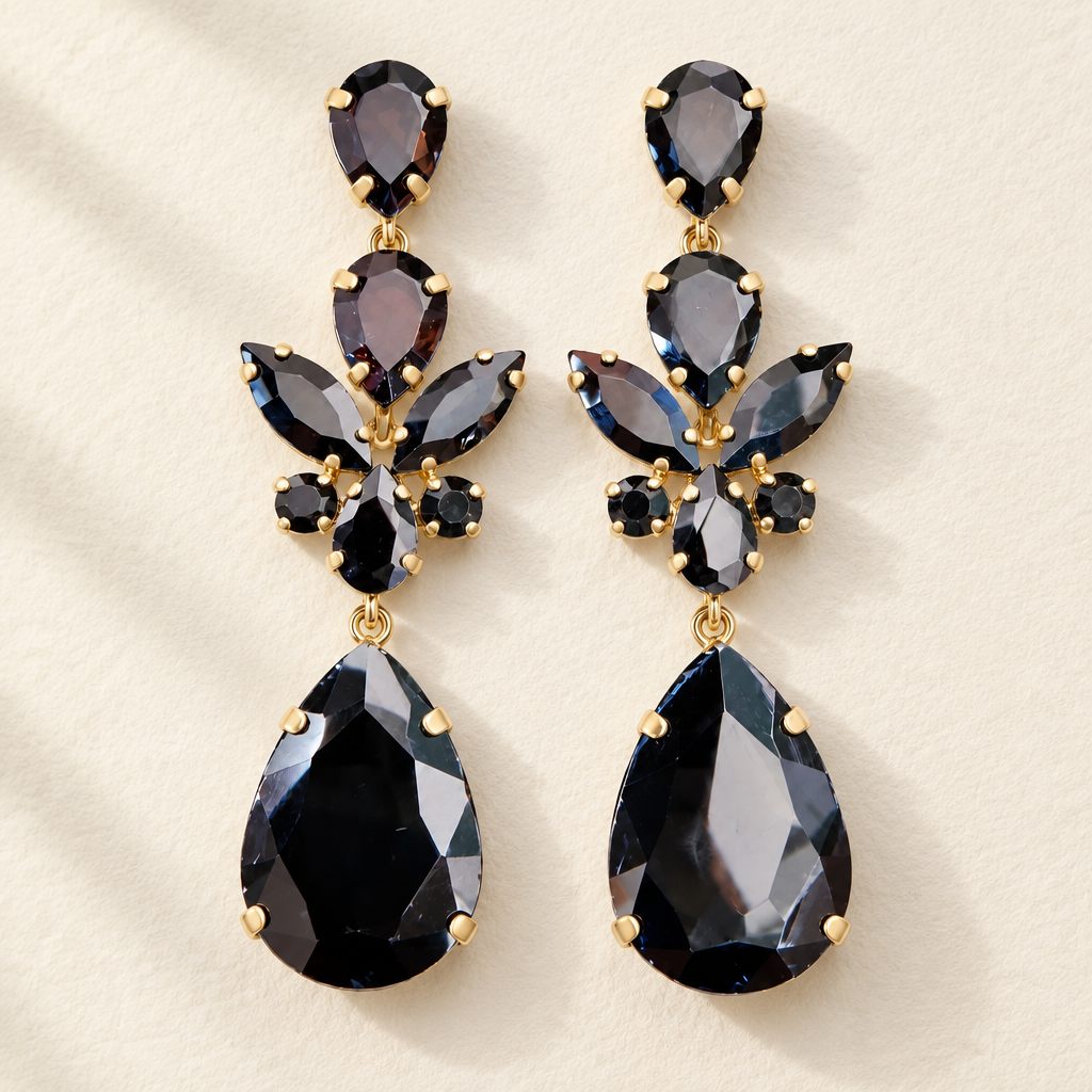 JORGINA - BOUCLES D'OREILLES CRISTAUX - 5 COULEURS