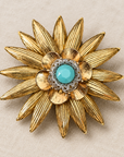 GAS BIJOUX - BROCHE RADIANCE DORÉE - 3 MODELES - RARE