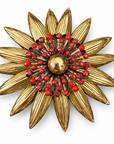 GAS BIJOUX - BROCHE RADIANCE DORÉE - 3 MODELES - RARE
