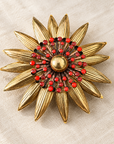 GAS BIJOUX - BROCHE RADIANCE DORÉE - 3 MODELES - RARE