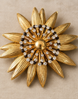 GAS BIJOUX - BROCHE RADIANCE DORÉE - 3 MODELES - RARE