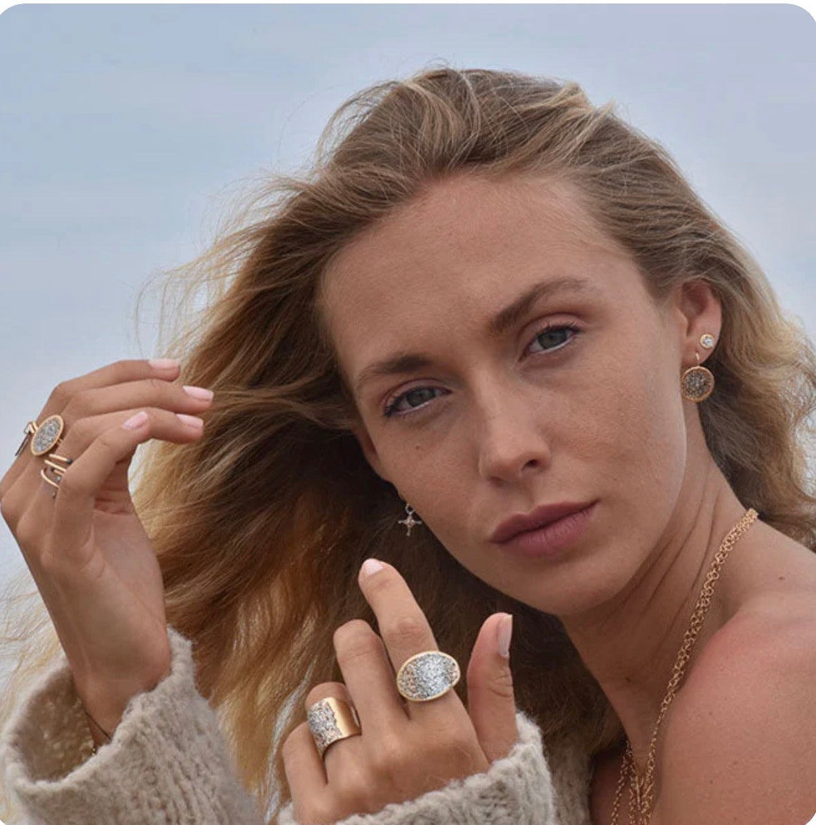 LSONGE - BAGUE LUMIERE DOREE AJUSTABLE