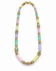 GAS BIJOUX - COLLIER KALI CABOCHONS DORÉ - PIERRES NATURELLES