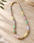 GAS BIJOUX - COLLIER KALI CABOCHONS DORÉ - PIERRES NATURELLES