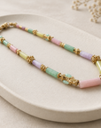 GAS BIJOUX - COLLIER KALI CABOCHONS DORÉ - PIERRES NATURELLES