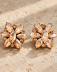 JORGINA - BOUCLES D'OREILLES DORÉES - CRISTAUX GOLD