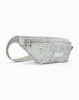 WANESSA WU - Sac banane Lydie argent a paillettes