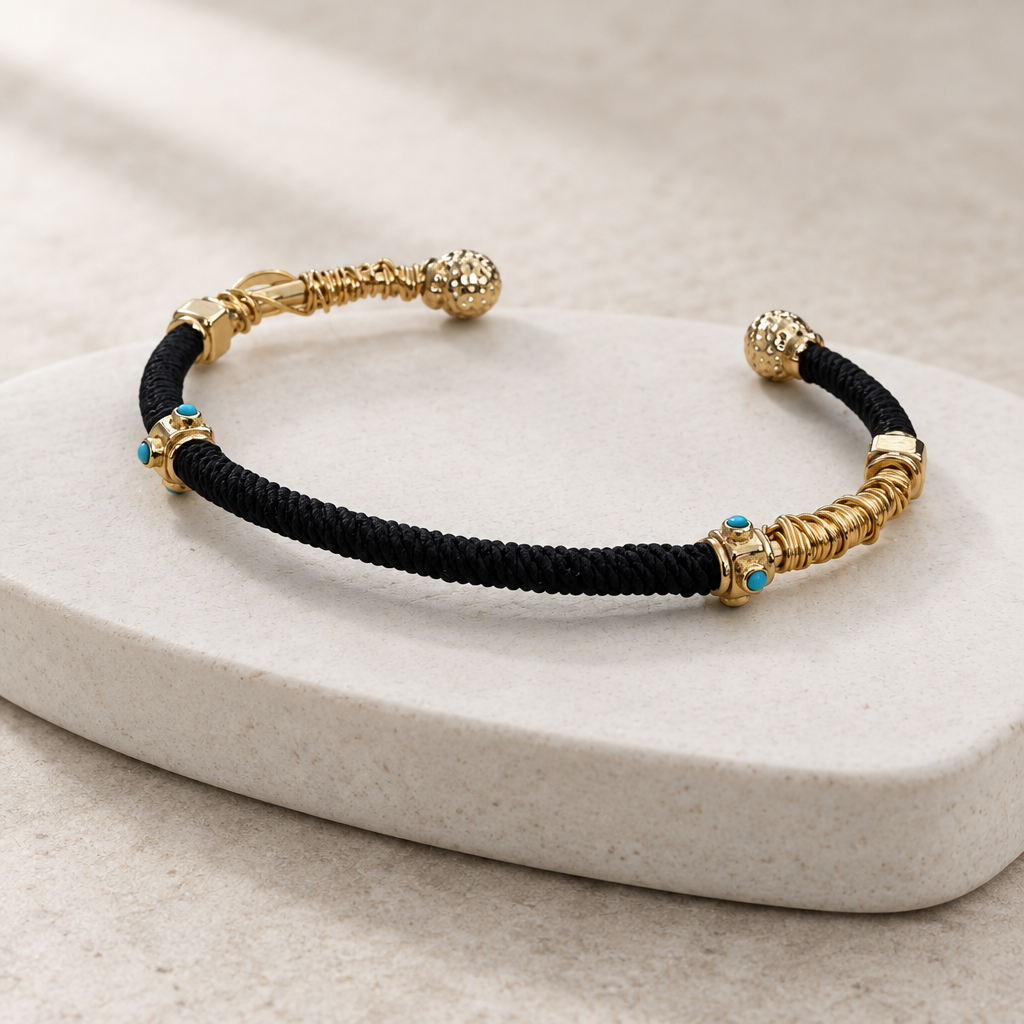 GAS BIJOUX - BRACELET ZANZIFULL JONC - NOIR