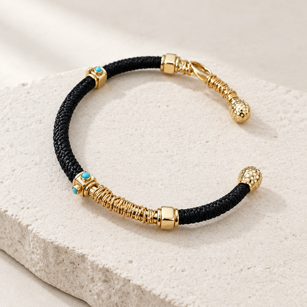 GAS BIJOUX - BRACELET ZANZIFULL JONC - NOIR