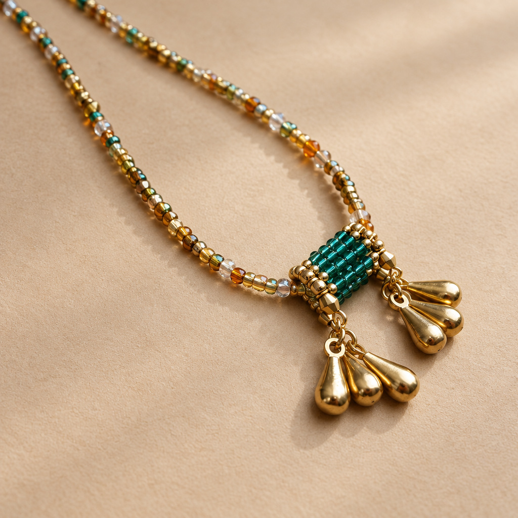 KHARMARI - COLLIER MINI DANA VERT