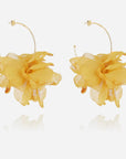 ZAG BIJOUX - BOUCLES D'OREILLES CAYETANA-  JAUNE MOUTARDE