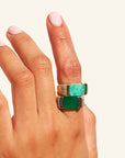 BE MADD - Bague BERRY turquoise taille 58