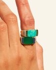 BE MADD - Bague BERRY turquoise taille 58