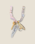 BADHNATI - Collier " Dreem Keeper " Clef, Plume et Cristal