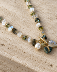 GAS BIJOUX - COLLIER GIPSY CHARMS - METAL DORE - PIERRES NATURELLES