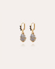 GAS BIJOUX - Boucles d’oreilles TAO Rainbow bis dorées à l’or fin