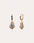 GAS BIJOUX - Boucles d’oreilles TAO Rainbow bis dorées à l’or fin