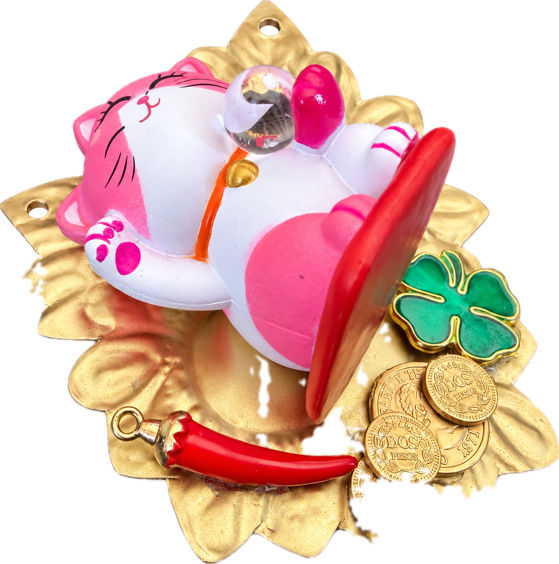 AZAFRAN ROSA - EX-VOTO MANEKI NEKO ROSE - AMOUR