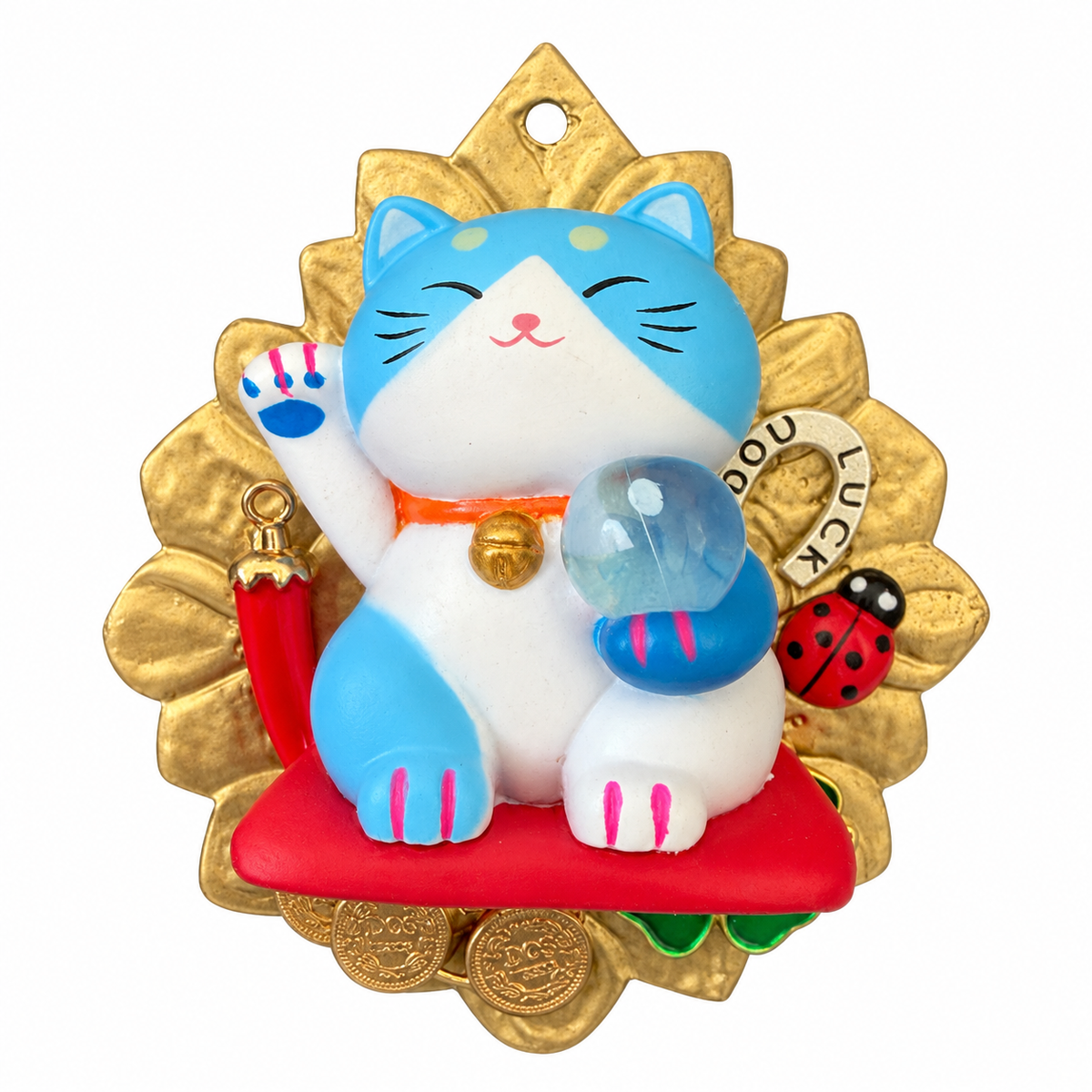 AZAFRAN ROZA - MANEKI-NEKO BLEU - SERENITE ET VOEUX