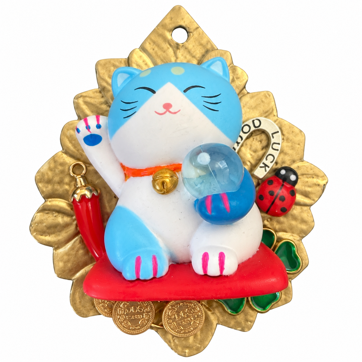 AZAFRAN ROZA - MANEKI-NEKO BLEU - SERENITE ET VOEUX
