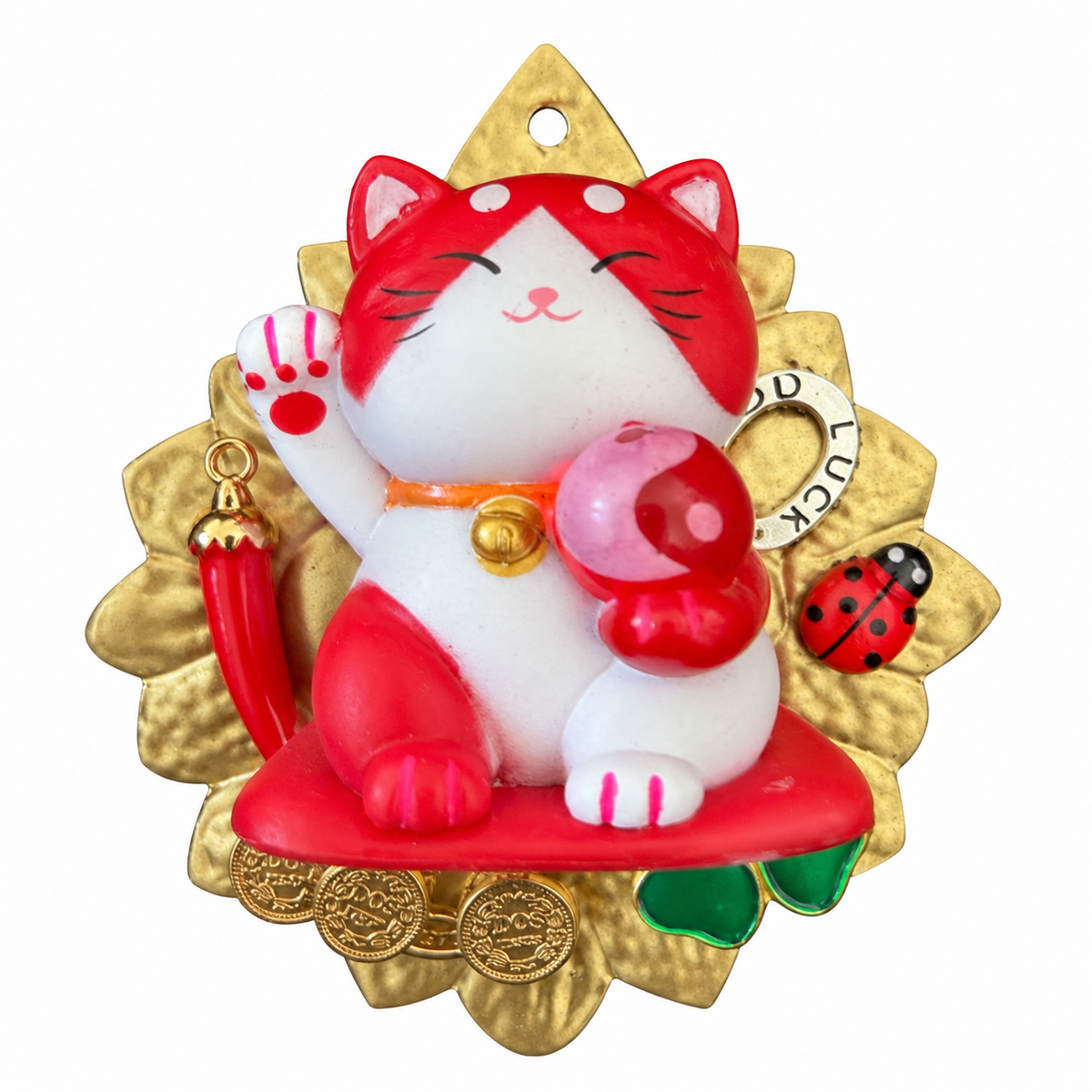 AZAFRAN ROSA - EX-VOTO MANEKI NEKO ROUGE - PROTECTION