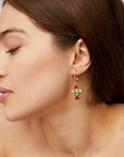 GAS BIJOUX - Boucles d’oreilles TAO CRUZITA dorées à l’or fin