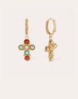 GAS BIJOUX - Boucles d’oreilles TAO CRUZITA dorées à l’or fin