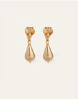 GAS BIJOUX - Boucles d’oreilles CALLA dorée à l’or fin