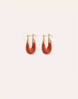 GAS BIJOUX - Boucles d’oreilles ÉCUME petit modele dorées - CORAIL